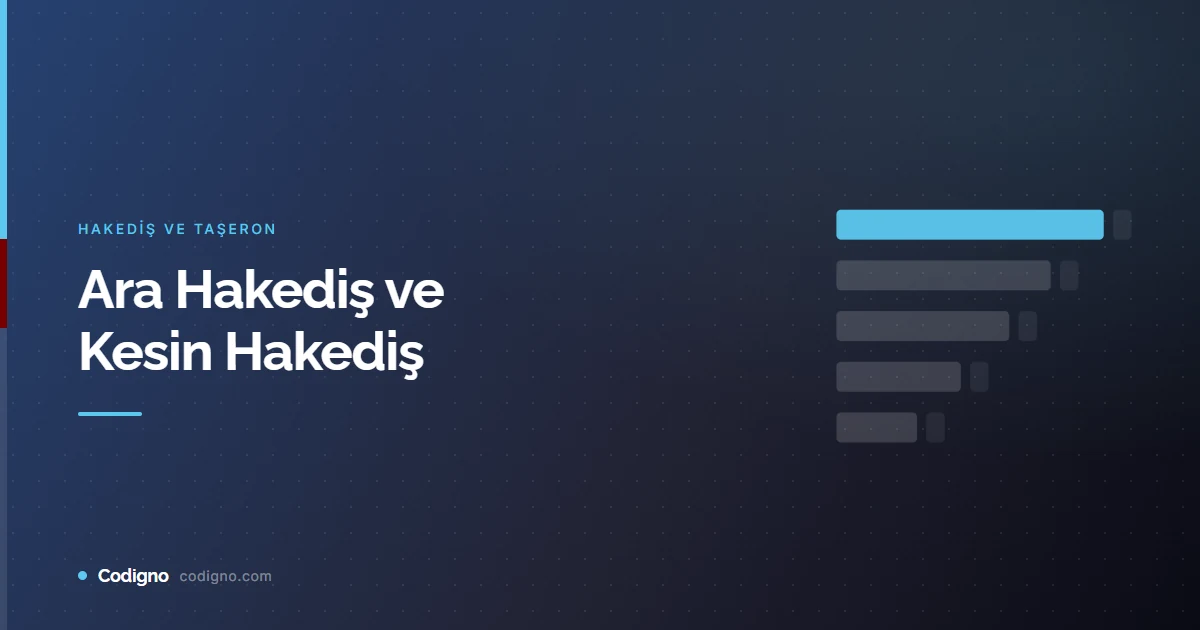 Ara Hakediş ve Kesin Hakediş